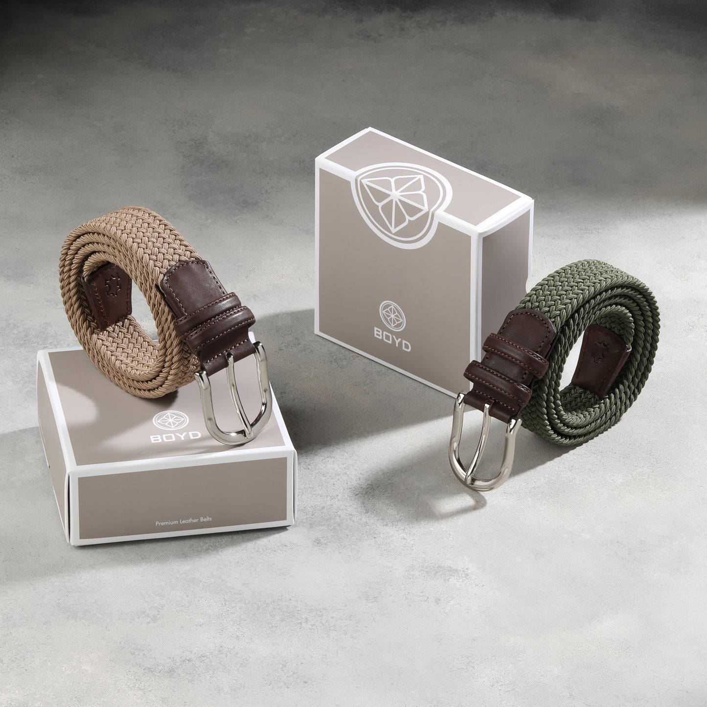 Rahat ve Şık Örgü Erkek Kemeri, Uniseks Kullanıma Uygun Kemer, Hakiki Deri Aksesuarlı Elastik Erkek Kemer, 3.5 cm Genişlik