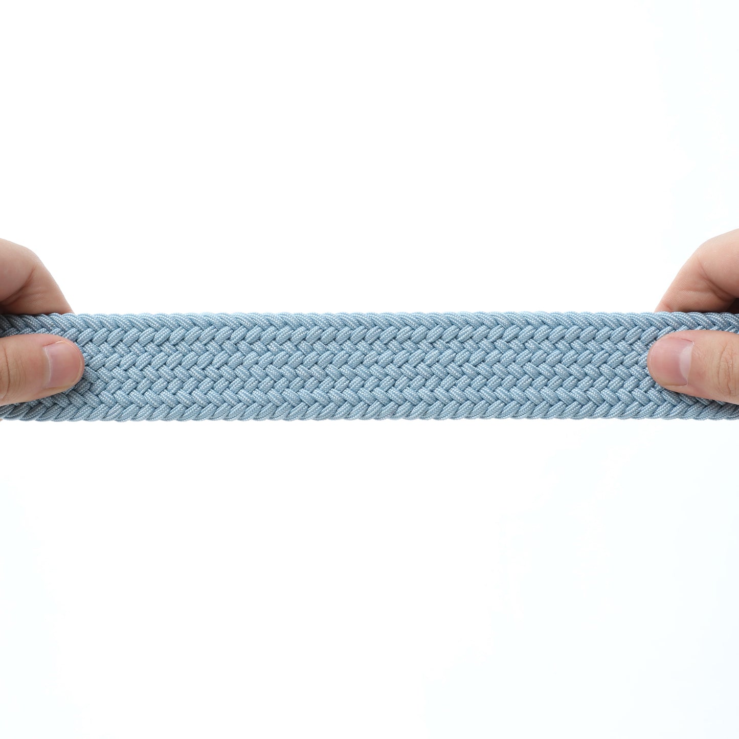 Rahat ve Şık Örgü Erkek Kemeri, Uniseks Kullanıma Uygun Kemer, Hakiki Deri Aksesuarlı Elastik Erkek Kemer, 3.5 cm Genişlik