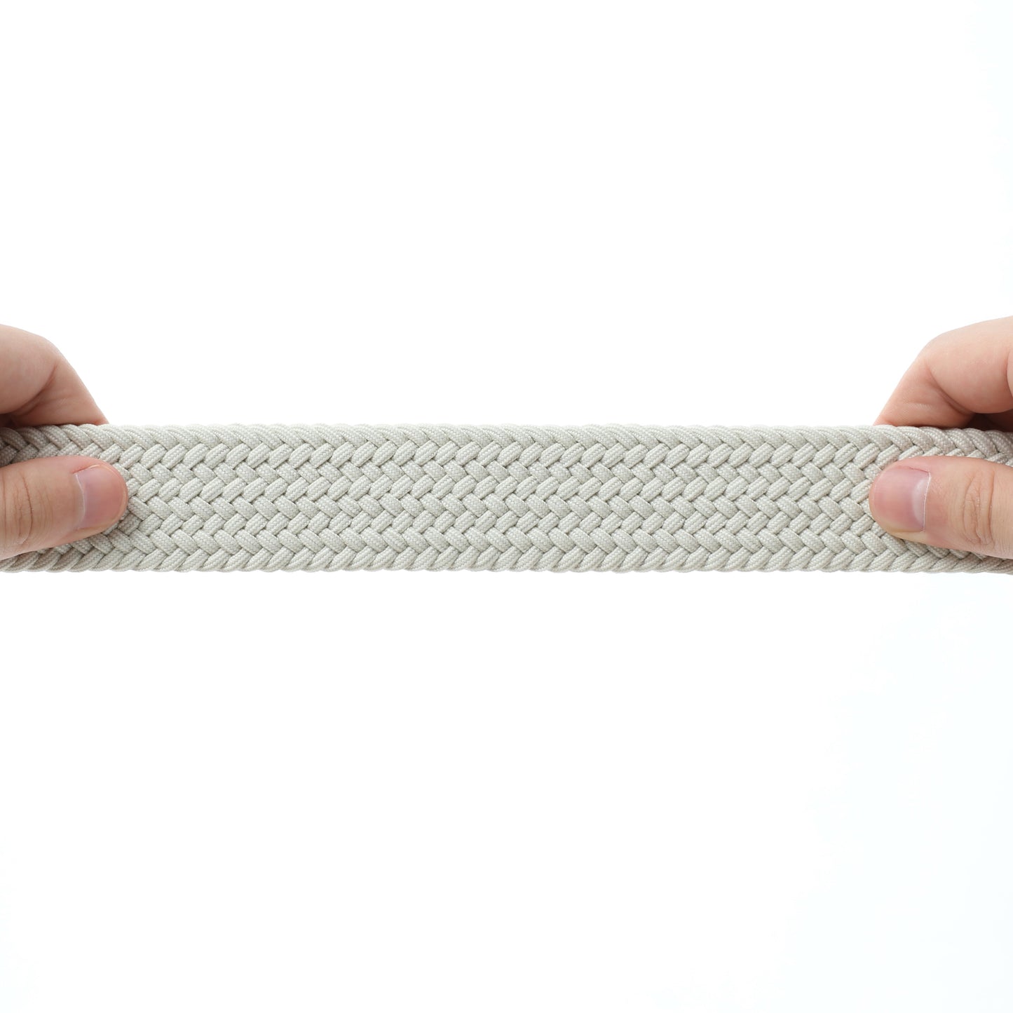 Rahat ve Şık Örgü Erkek Kemeri, Uniseks Kullanıma Uygun Kemer, Hakiki Deri Aksesuarlı Elastik Erkek Kemer, 3.5 cm Genişlik